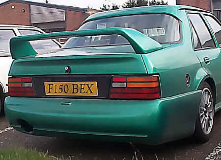 WRC/Cosworth rear bumper, along with rear screen spoiler and EVO bootlid spoiler